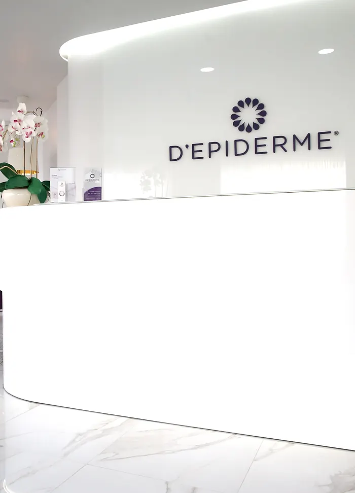 Receção da clínica Depiderme em Leiria